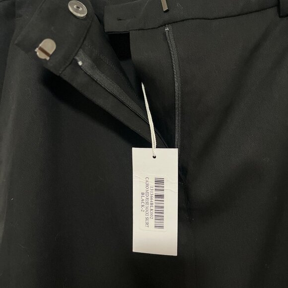 Reformation Black Maxi Skirt With Back Slit & Pockets Size 2 - Picture 15 of 16